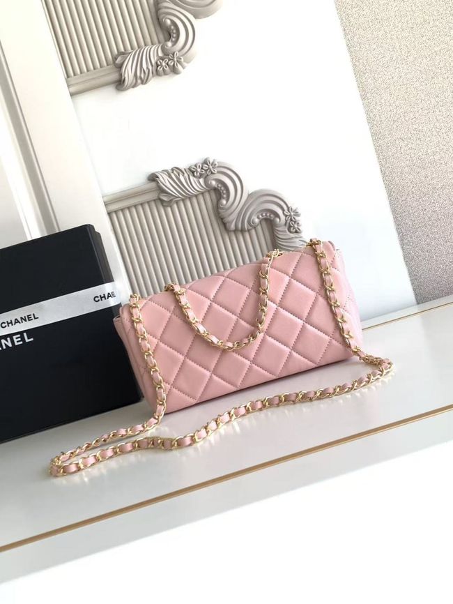 Chanel Small Flap Bag Lambskin AS6430 pink