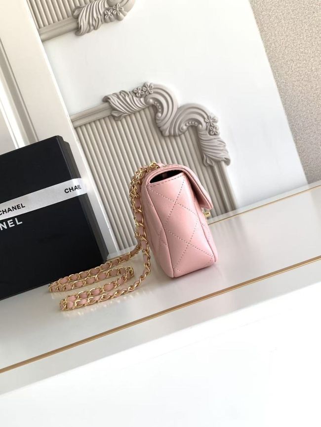 Chanel Small Flap Bag Lambskin AS6430 pink