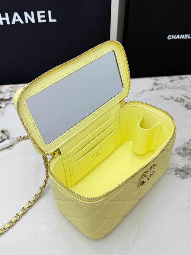 Chanel Vanity with Chain AP5182 yellow Chanel Vanity with Chain AP5182 yellow