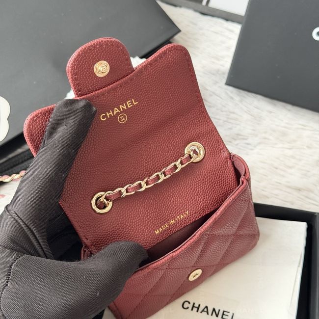 Chanel Wallet on Chain AP2401 Burgundy Chanel Wallet on Chain AP2401 Burgundy