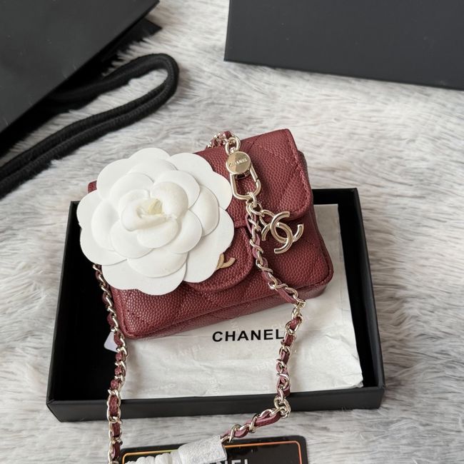 Chanel Wallet on Chain AP2401 Burgundy Chanel Wallet on Chain AP2401 Burgundy