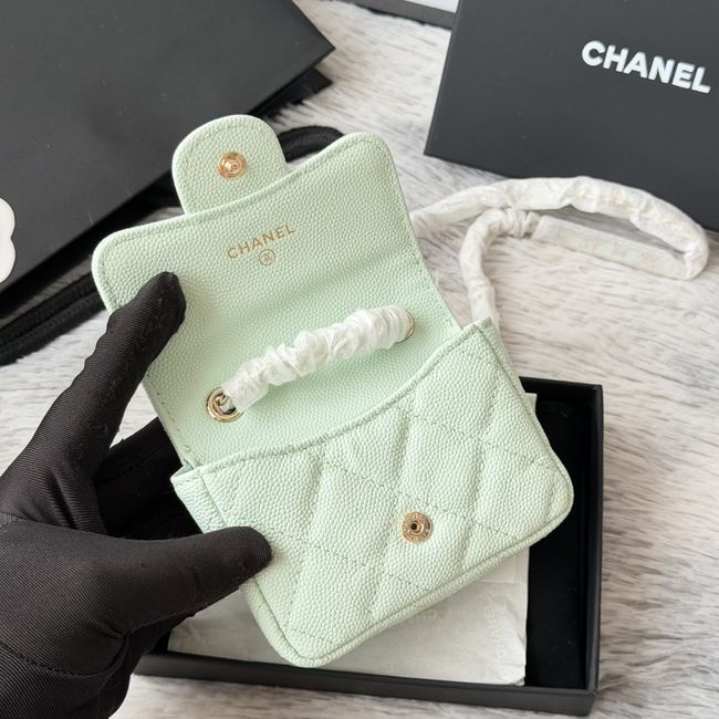 Chanel Wallet on Chain AP2401 Minty Chanel Wallet on Chain AP2401 Minty