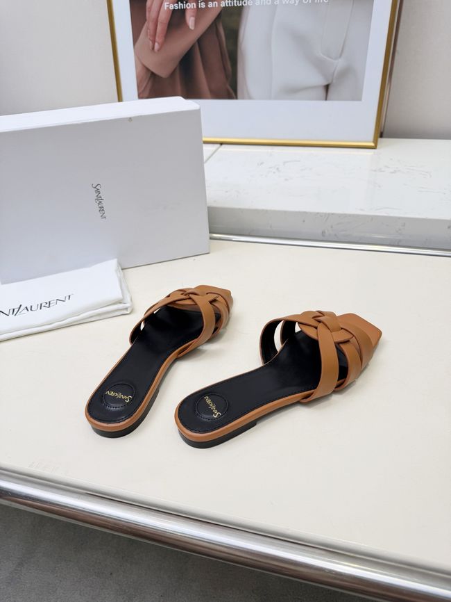 Saint Laurent tribute SANDALS in smooth leather 875936-1
