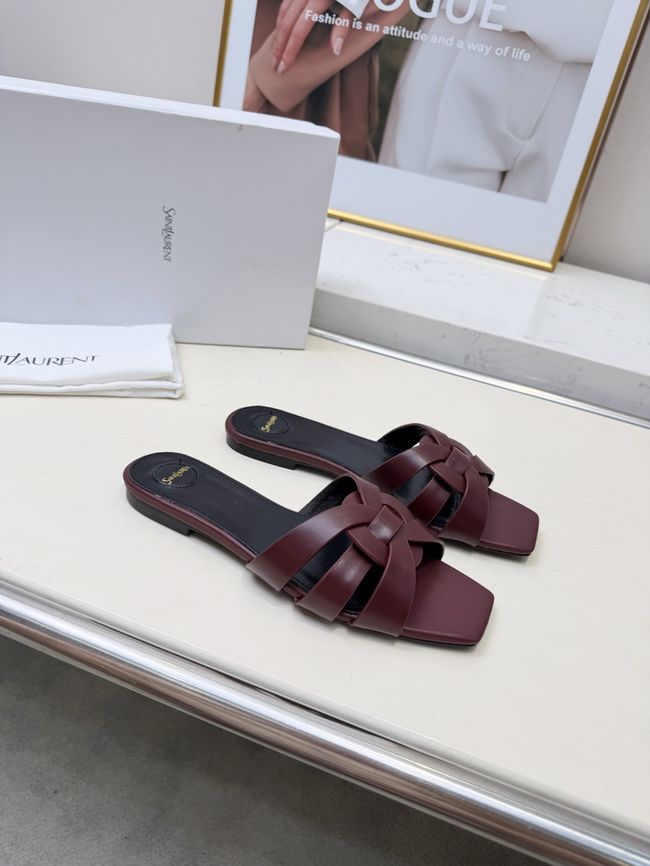 Saint Laurent tribute SANDALS in smooth leather 875936-2