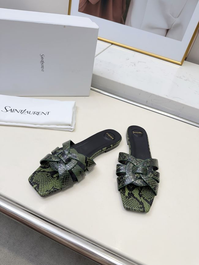 Saint Laurent tribute SANDALS in smooth leather 875936-9