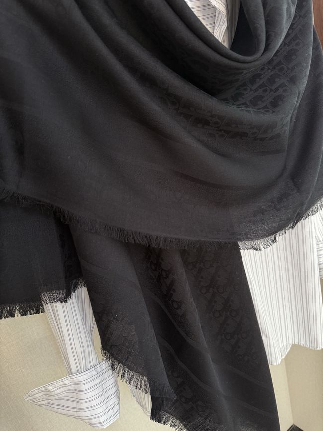 Dior Oblique Shawl Wool and Silk Jacquard I1058-5