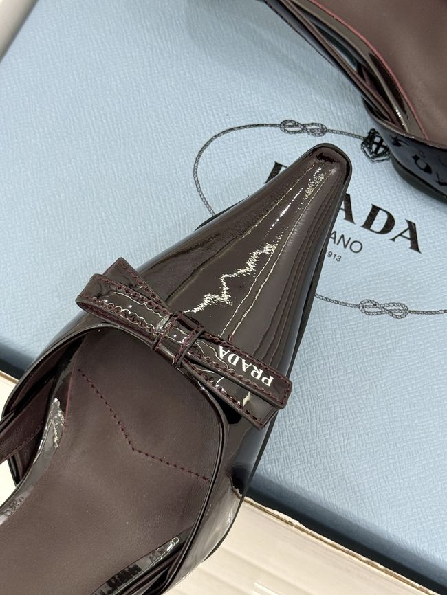 Prada Brushed leather slingback pumps 1I702O-1