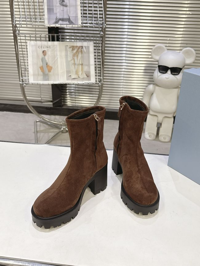 Prada Monolith brushed leather Chelsea boots G085-8