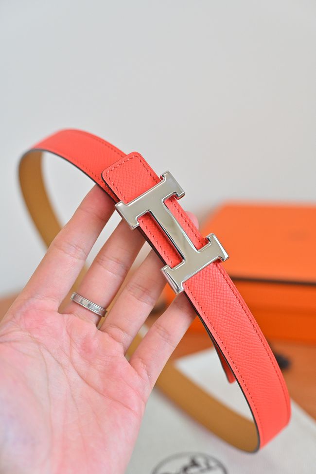 Hermes Constance buckle & double-sided leather belt 24mm H07457-3