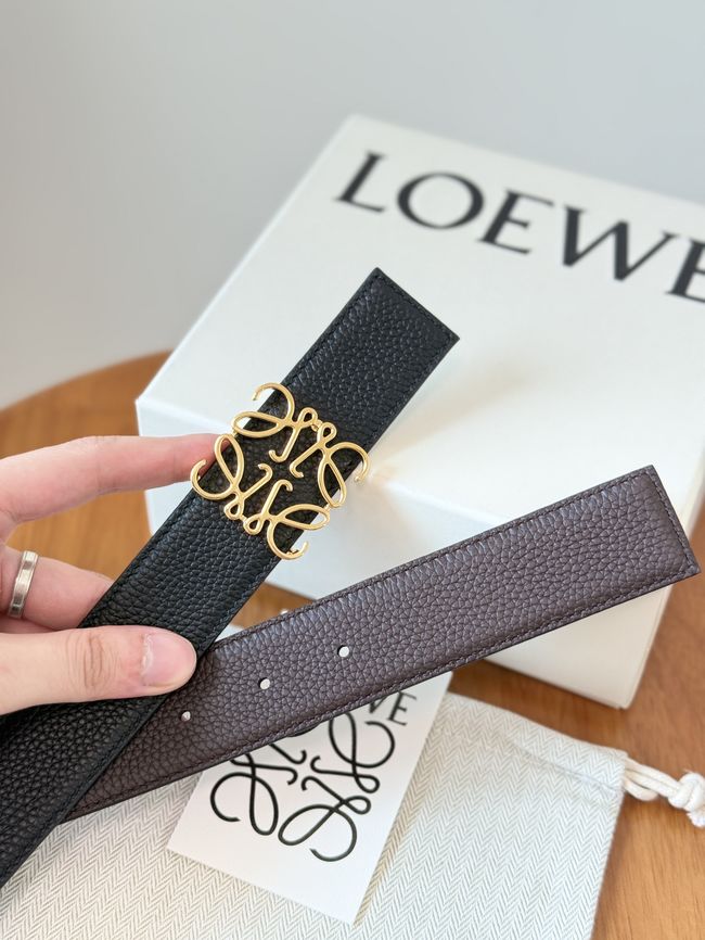Loewe Cowhide Double-Sided Anagram Belt 35MM 26X03-1