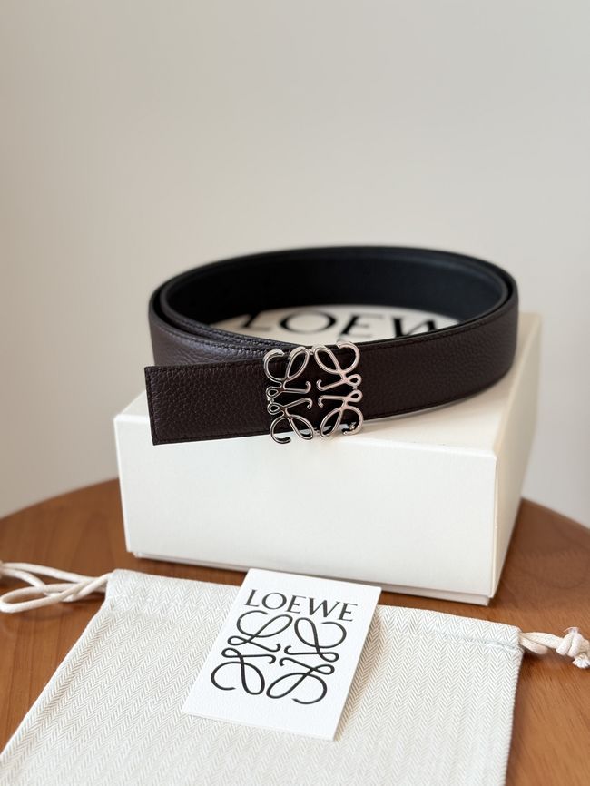 Loewe Cowhide Double-Sided Anagram Belt 35MM 26X03-2