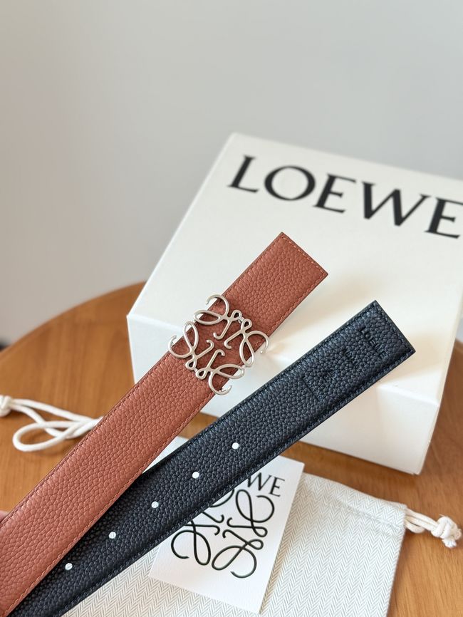 Loewe Cowhide Double-Sided Anagram Belt 35MM 26X03-4