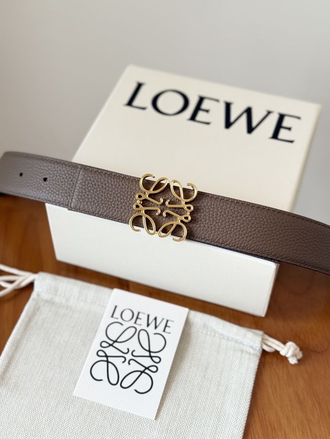 Loewe Cowhide Double-Sided Anagram Belt 35MM 26X03-9 Loewe Cowhide Double-Sided Anagram Belt 35MM 26X03-9