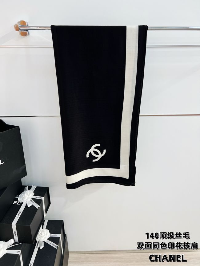 Chanel Wool and Silk Shawl AAC494-2