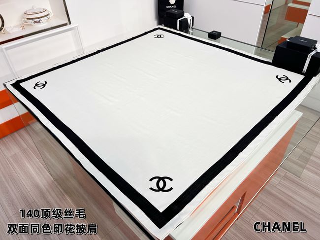 Chanel Wool and Silk Shawl AAC494-3