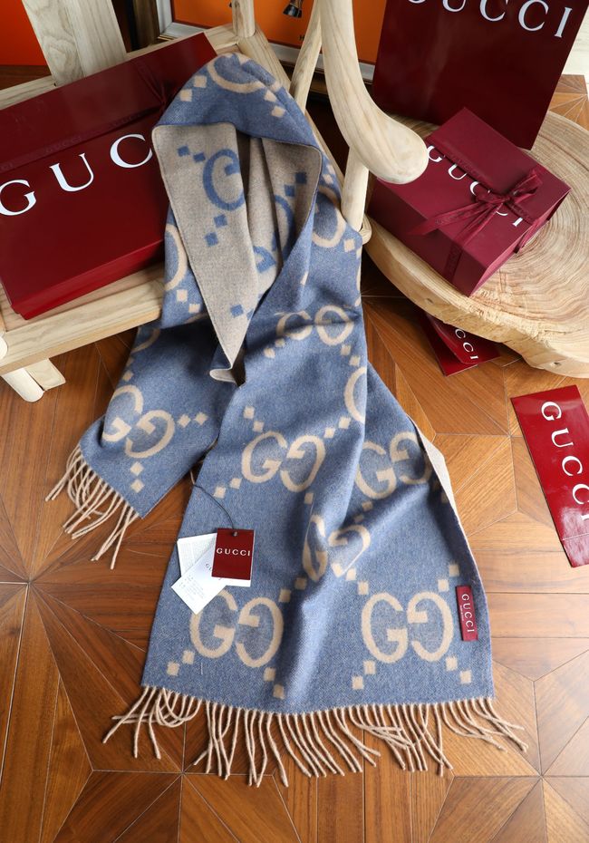 Gucci Reversible Cashmere scarf 777067-1