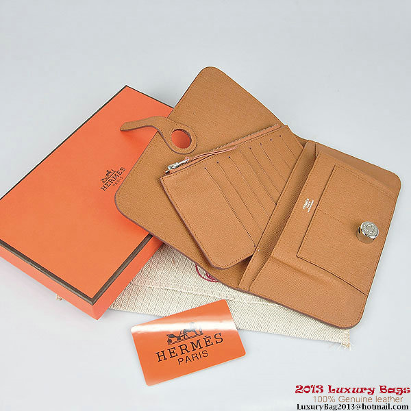 Hermes Dogon Wallet Travel Case H001 Camel