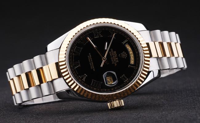 Rolex Day-Date Golden Black Surface Watch-RD2879