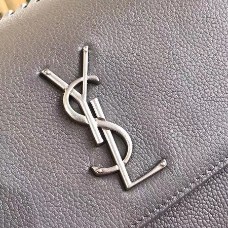Yves Saint Laurent Leather Cross-body Shoulder Bag Y8005 Grey Yves Saint Laurent Leather Cross-body Shoulder Bag Y8005 Grey